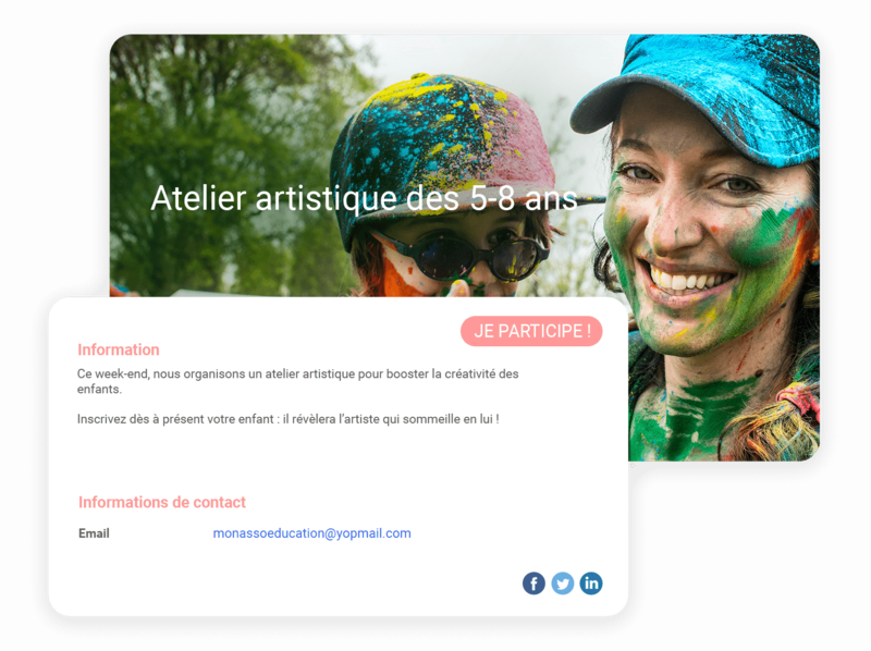 Billetteries pour association d'éducation