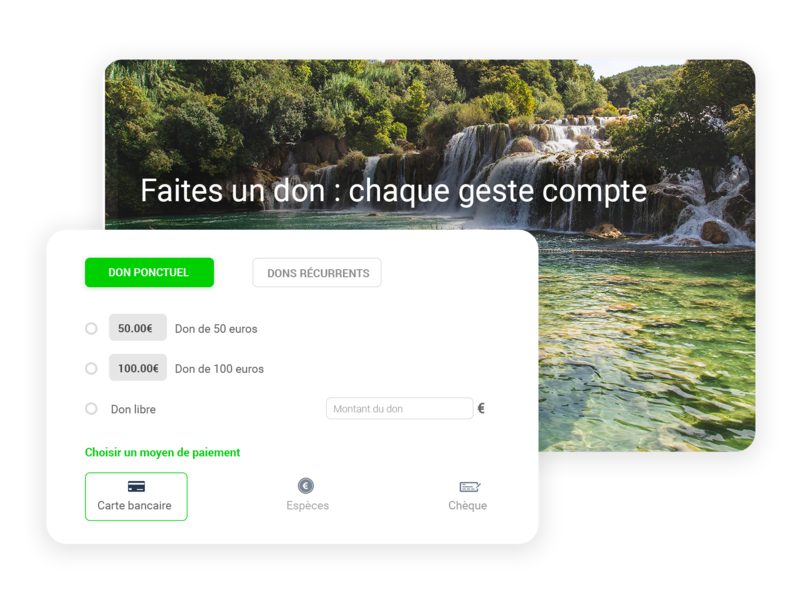Dons pour association environnementale