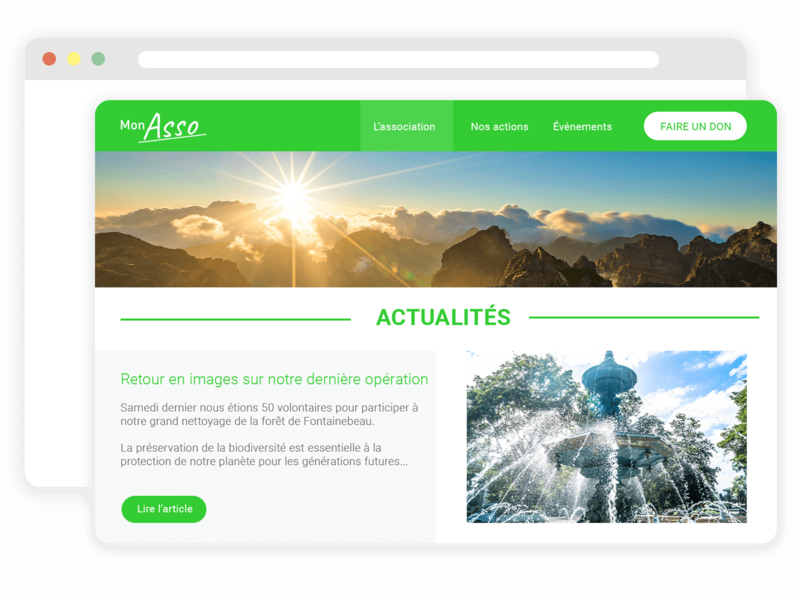 Site web pour association environnementale