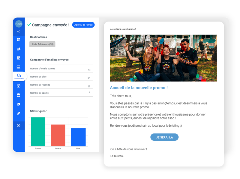 Emailing pour association étudiante