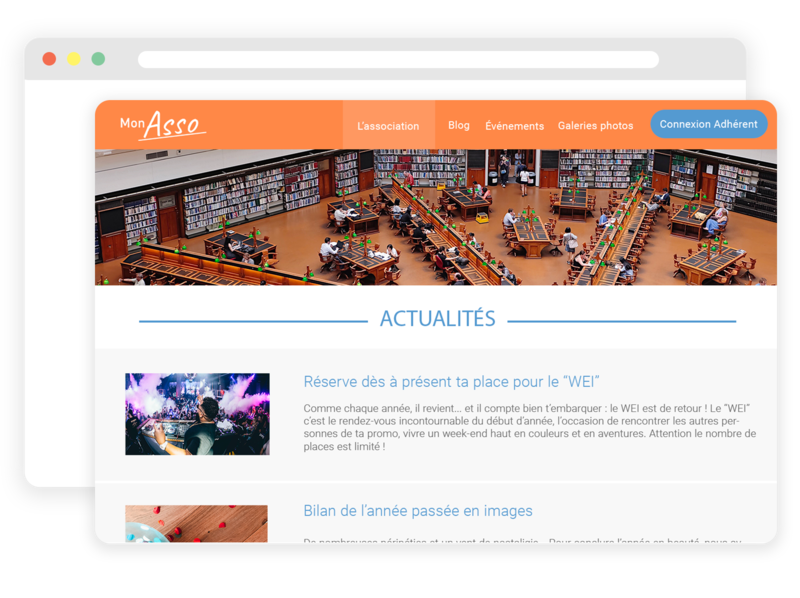 Site web pour association étudiante