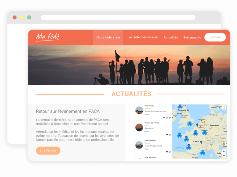 Site internet pour syndicats professionnels