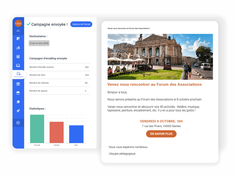 Communication pour association de loisirs