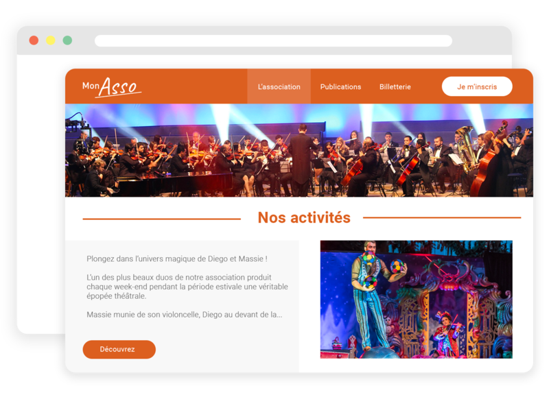 Site web pour association de loisirs