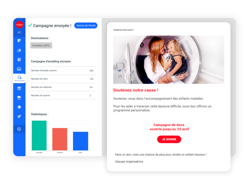 logiciel emailing association