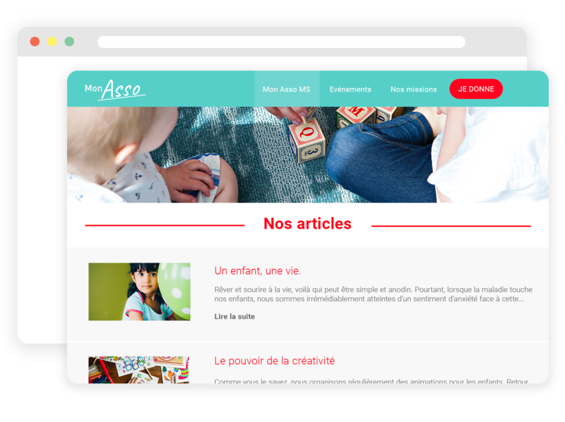 Site web pour association médico-sociale
