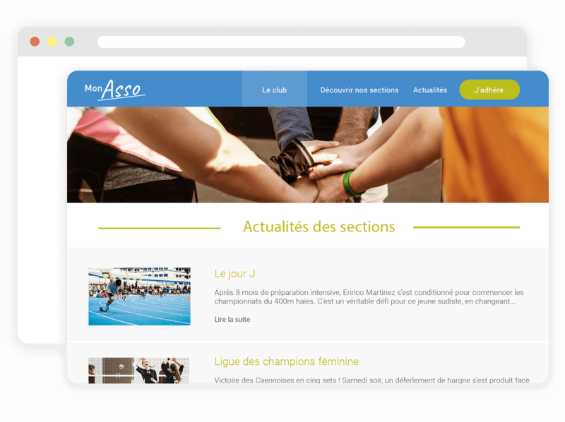 Communication pour club omnisports