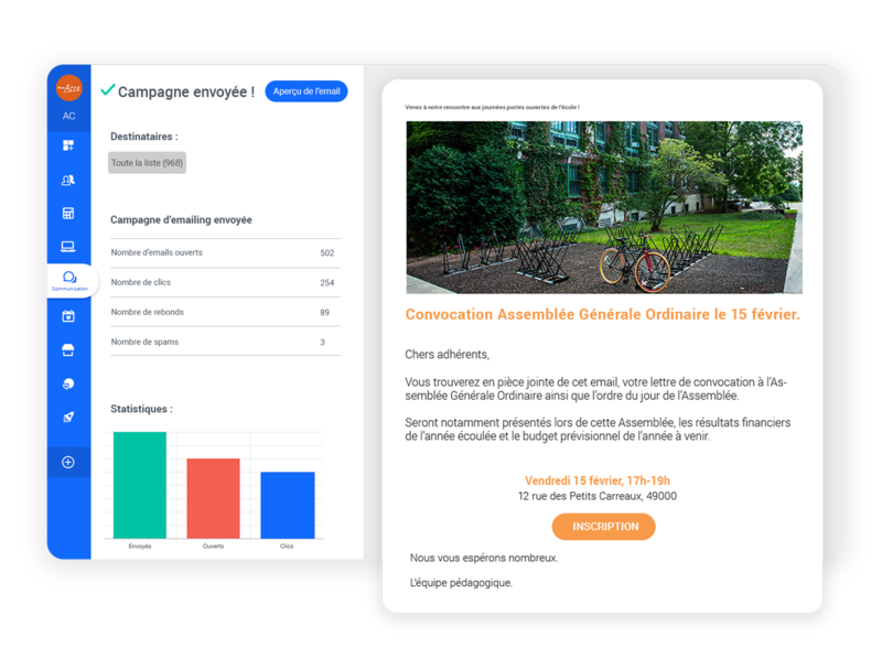 Communication pour association sportive