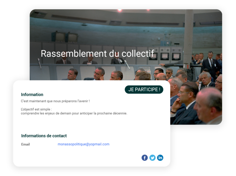 Evénements pour association politique