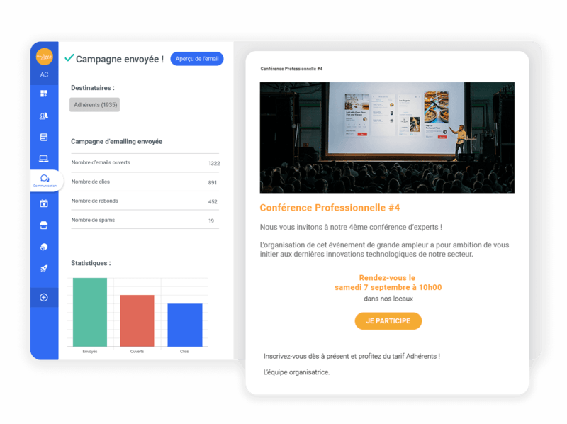 Emailing pour association professionnelle