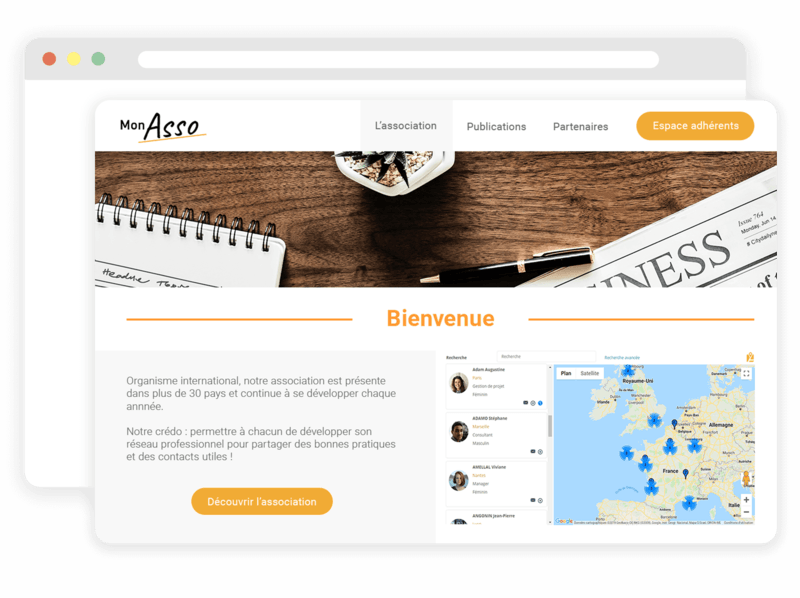 Espace dédié pour les membres avec Intranet