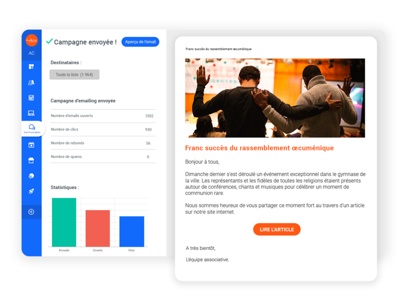 Communication pour association religieuse