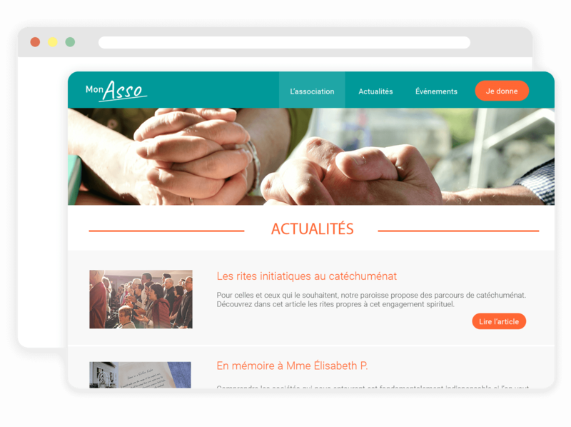 Site web pour association religieuse