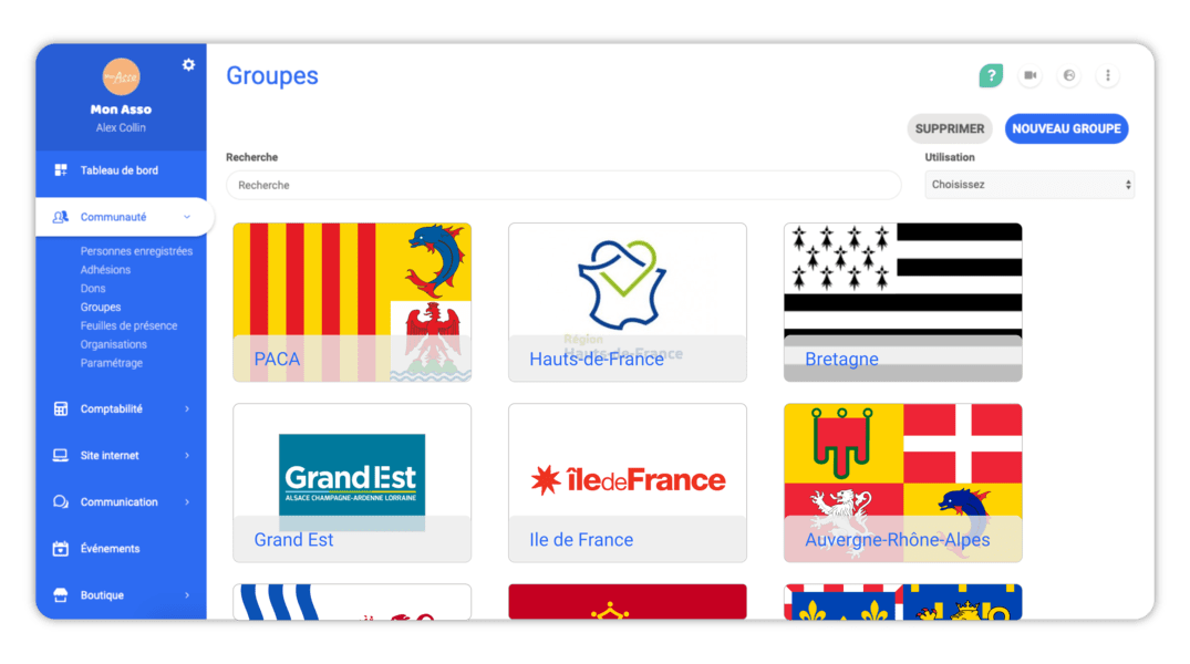 Logiciel pour confédération