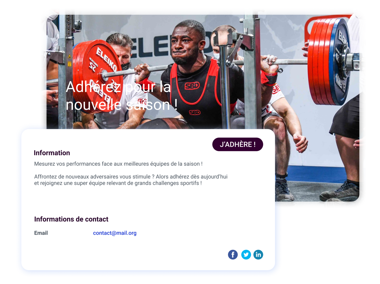 Fédération Française de Force Gestion des adhésions membres AssoConnect