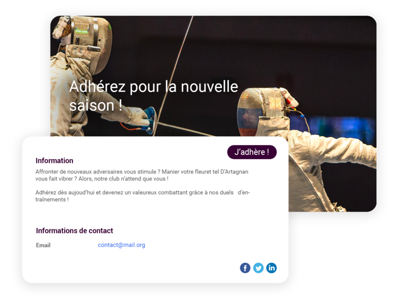 Comité Régional d'Escrime des Pays de la Loire Gestion des adhésions membres AssoConnect