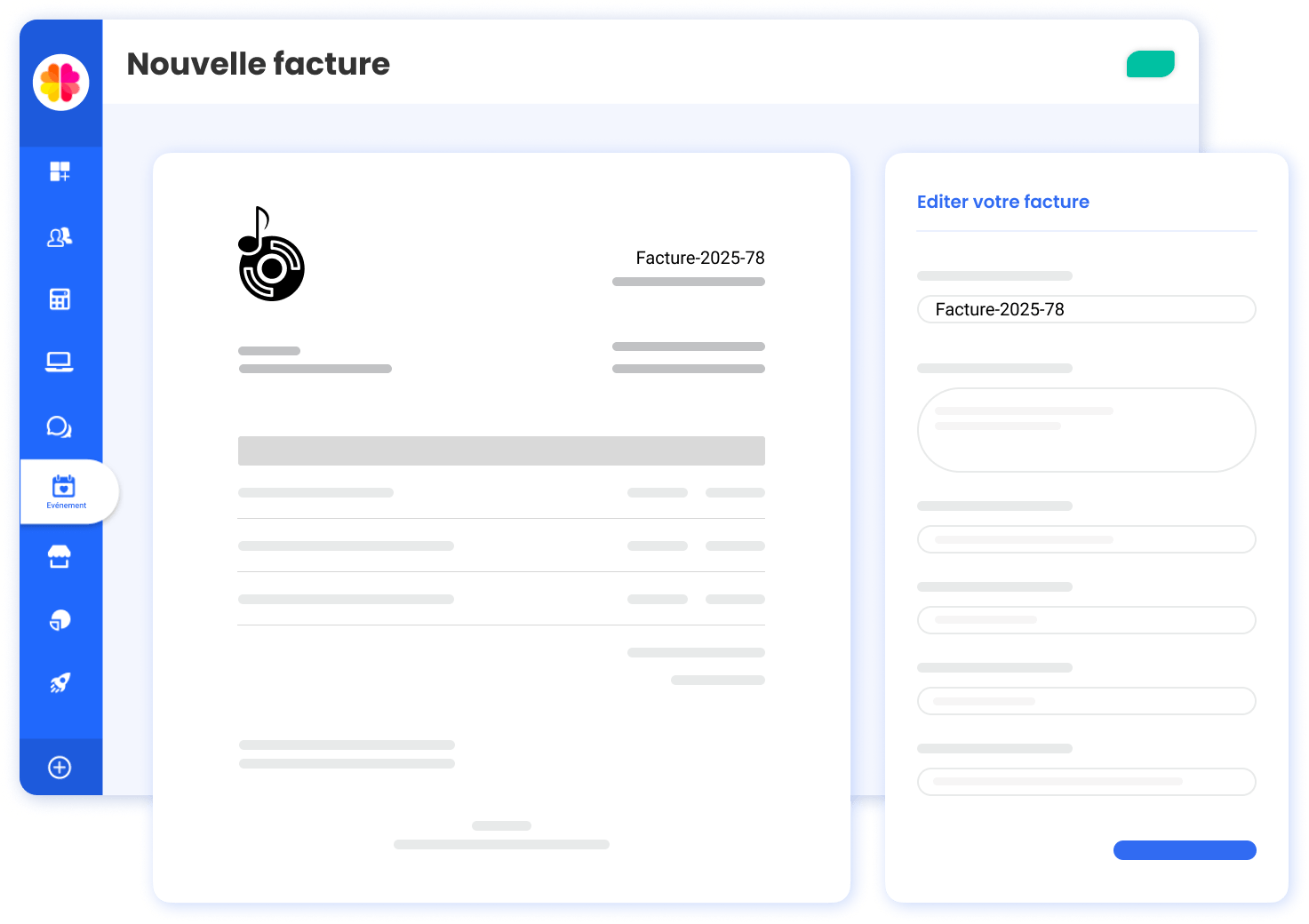 Facture événement associatif