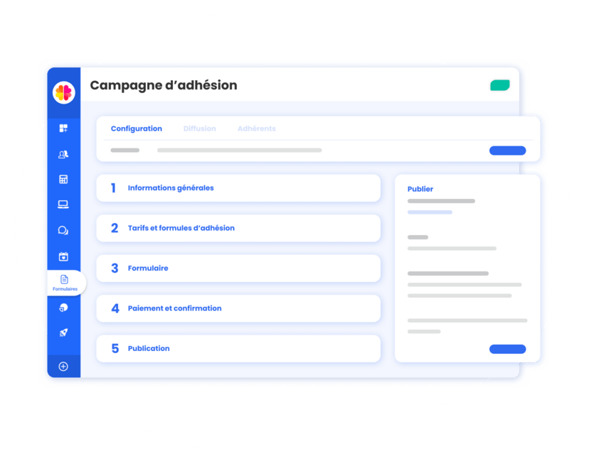 formulaire adhésion pour association assoconnect