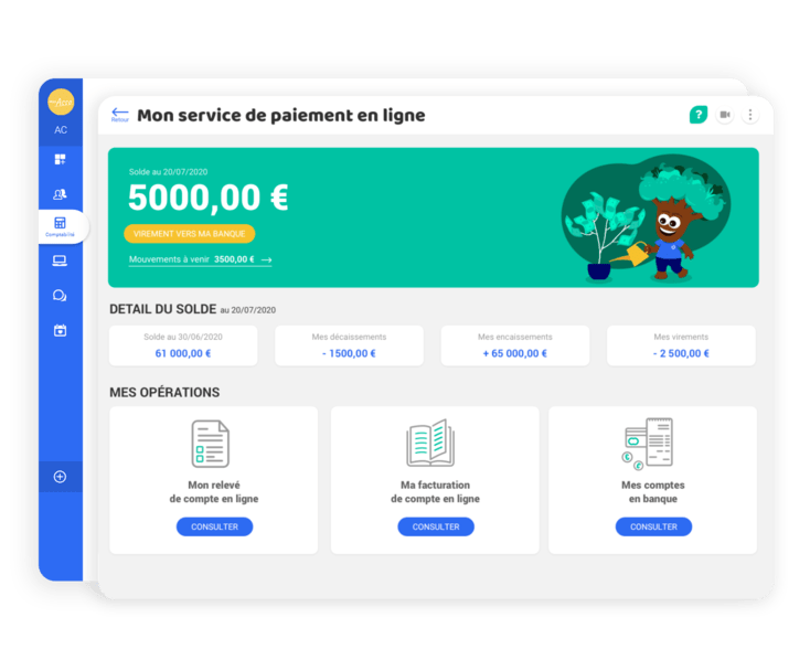 Paiement en ligne pour association, lien comptable