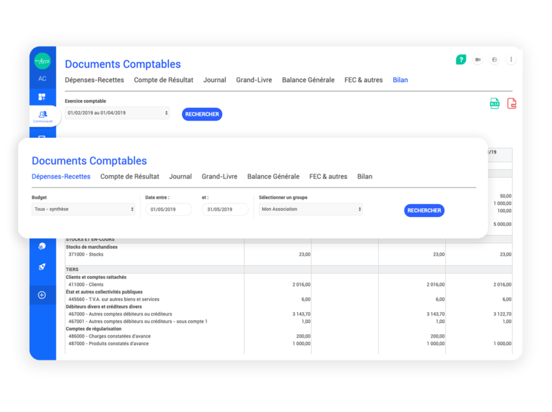 Des fonctionnalités comptables poussées pour votre association