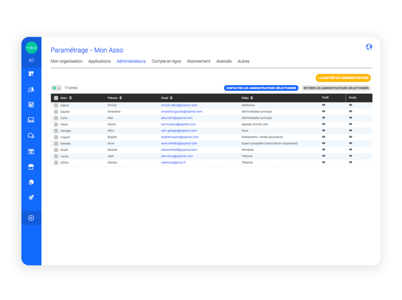 logiciel association multi-admin
