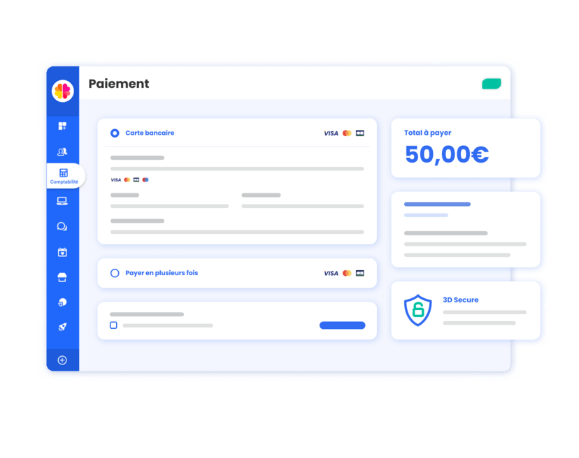 Page de paiement par carte bancaire AssoConnect