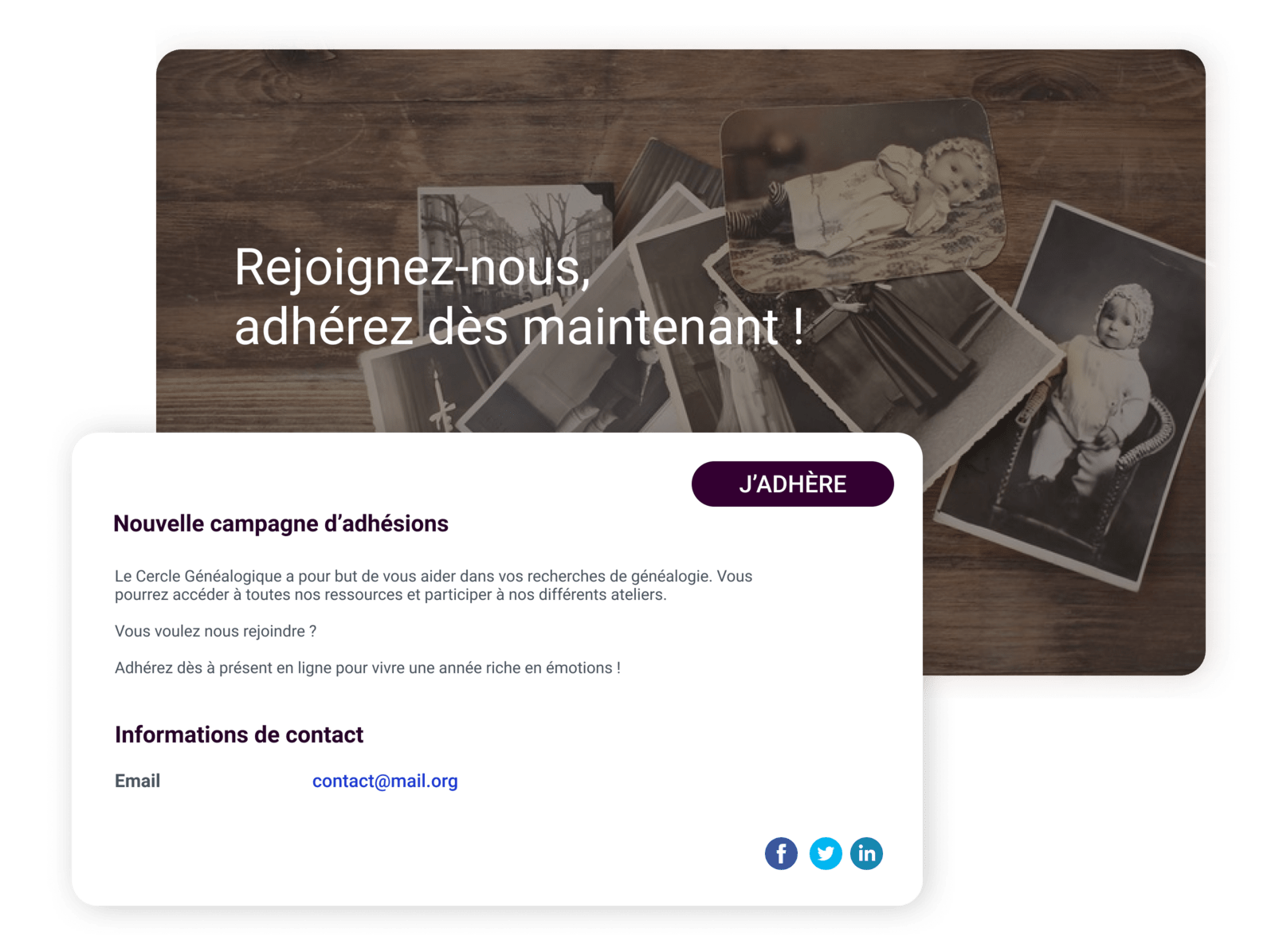 Fédération Française de Généalogie adhésions membres