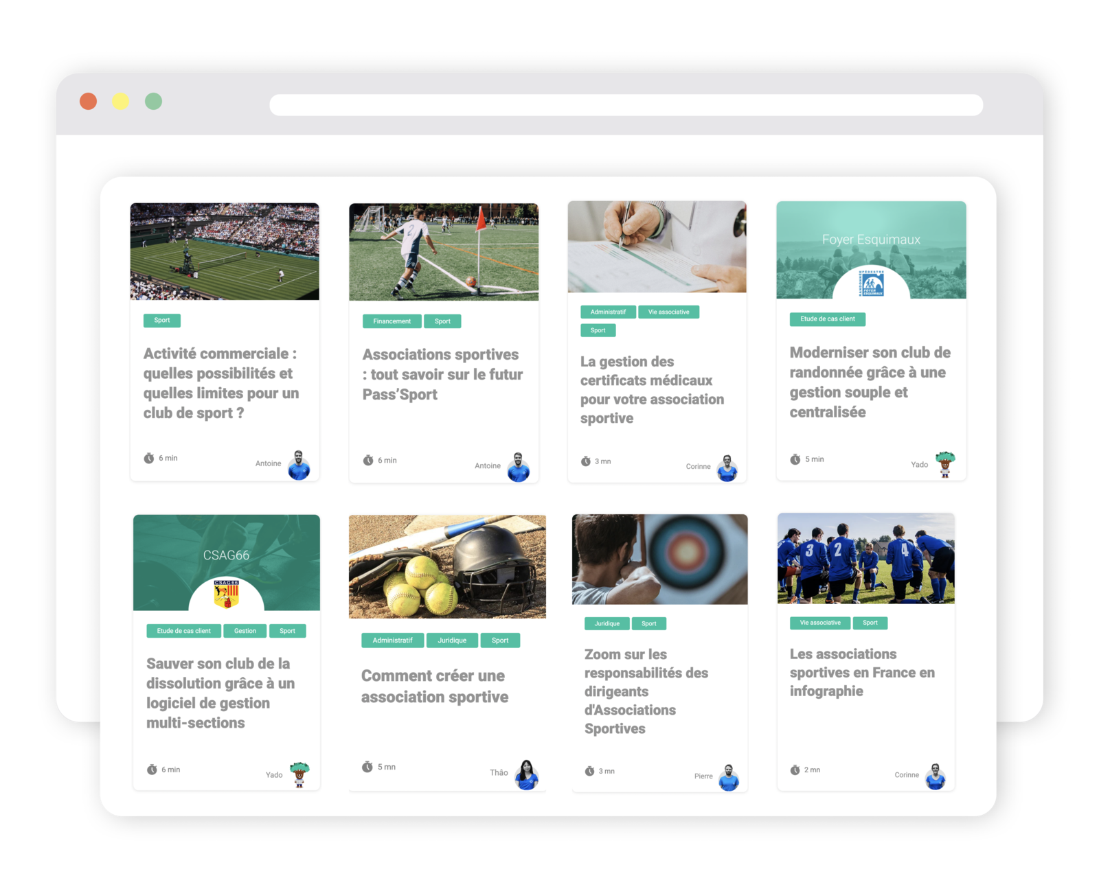 Blog pour clubs et associations sportives