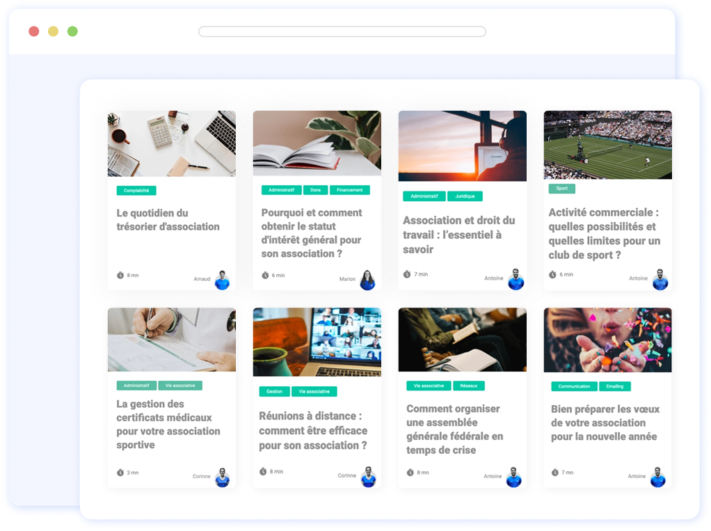Blog pour association