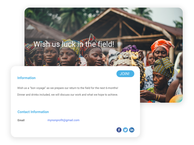 Global Peace, Securuty and Relief nonprofits events