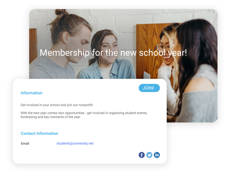 student organization software payment